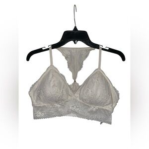 Aerie Racerback Lace Bralette with Padding Size L
